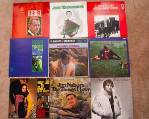 lot 537 image: Lot of 9 Vintage LP Vinyl Records - Various Artists & Genres - Paul Overstreet, Perry Como, Jim Nabors