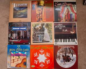 lot 467 image: Lot of 9 Vintage LP Vinyl Records  Various Artists & Genres