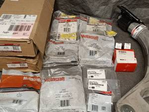 lot 35 image: Assorted Auto Parts Lot Including Motorcraft and OEM Components