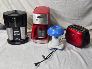 lot 34 image: Gevalia Coffee Maker, Hamilton Beach Coffee Maker & Oster Toaster