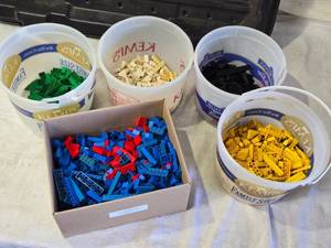 lot 55 image: Large Lot of Assorted Color Legos