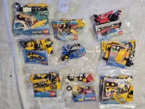 lot 56 image: 9 LEGO System Sets - Mixed Construction and Vehicle Themes - Untested for Completeness