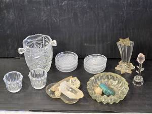 lot 96 image: Glassware, Crystal and Quartz Crystal Stones