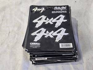 lot 115 image: Bulk Lot of 4x4 Holographic Car Stickers - 6 tall stack