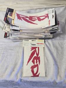 lot 118 image: About a 6 Pile of Redneck Window Decals 4 x 18.5 inches