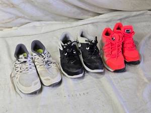 lot 133 image: Set of 3 Pairs of Nike Athletic Shoes Sizes 6.5 and 6Y