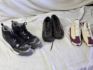lot 140 image: Used Pairs of Nike and Jordan Athletic Shoes - Size 14, 6Y, 4.5Y