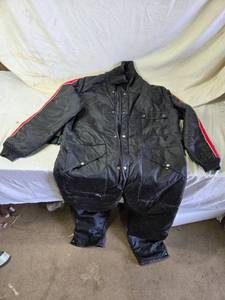 lot 141 image: Snowmobile Suit - No size tag. 25.5 at the armpits, legs 27, armpit to cuff 20