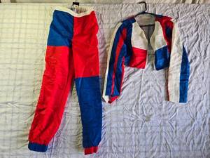 lot 143 image: Colorful Two-Piece Track Suit, Size M
