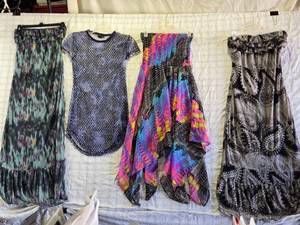 lot 164 image: Womens Dresses Assorted Designs and Sizes XS, S, S, XS - Brands IQ Authentic, eyelash Couture, Love by chesley