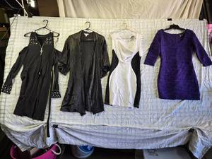 lot 173 image: Stylish Dresses Including Forever 21, Secret Treasures, Dots and ChicMe - Size M