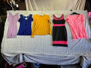 lot 175 image: Womens Clothing Items - Dresses and Tops - Mostly Size M - Avia, DGNY,  ambience, Immodel