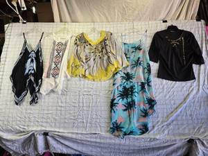 lot 188 image: Fashion Tops in Various Styles and Sizes - ChicMe, rue21, Mimi - Most are Size M