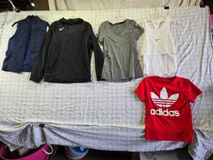 lot 193 image: Athletic Clothing Items - Nike and Adidas T-Shirts and Jackets Mostly Size M