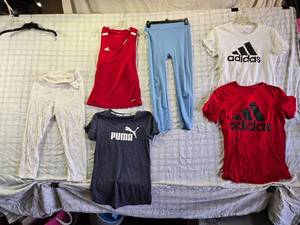 lot 194 image: Athletic Apparel Items Including Adidas and Puma Size S and Others
