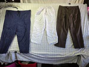 lot 217 image: Mens Trousers with Various Fabrics and Colors Some Size 3830