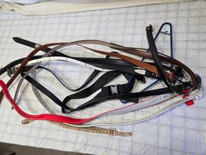 lot 219 image: Collection of Assorted Belts in Various Styles and Sizes - Sizes range from S to 30-32