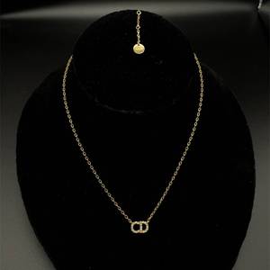 Christian Dior CD Logo Pendant Necklace