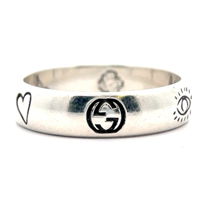 Gucci Blind for Love Band with Engraved Details VIDEO