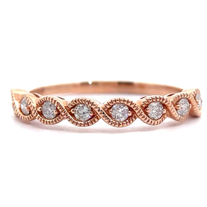 NEW 0.25 Carat Diamond Twisted Halo Ring in 14k Rose Gold VIDEO