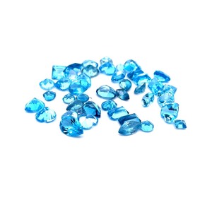 29.06 CT Mixed Lot  Assorted Blue Topaz, Various Shapes & Sizes