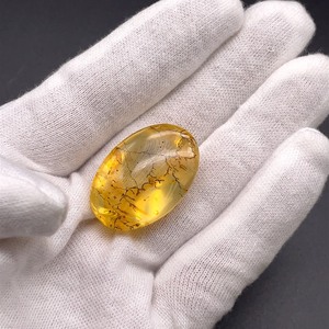 58.38 CT XL Dendritic Quartz  Striking Oval Cabochon