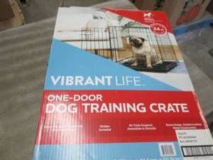 lot 86 image: Small Dog Training Crate- open box...