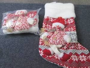 lot 129 image: 2 Snowmen Christmas Stockings...