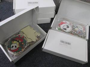 lot 148 image: 6 Boxes Wooden Christmas Ornaments...