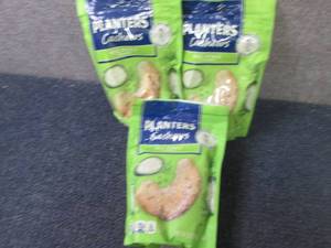 lot 271 image: 3- 5 oz Planters Dill Pickle Cashew...