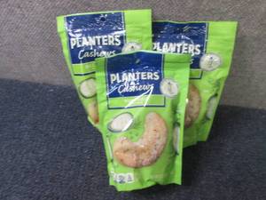 lot 272 image: 3- 5 oz Planters Dill Pickle Cashew...