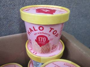 lot 349 image: 12 Halo Top Strawberry Cake Mix...