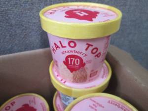 lot 351 image: 12 Halo Top Strawberry Cake Mix...