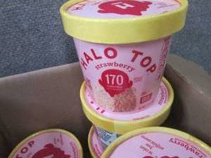 lot 353 image: 12 Halo Top Strawberry Cake Mix...