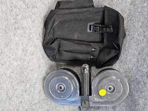 lot 4 image: AR-15 100 Round Twin Drum Magazine, Appears New