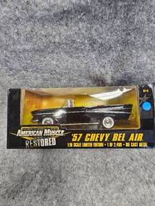 lot 20 image: American Muscle 118 Scale 1957 BelAir, Like New in Box