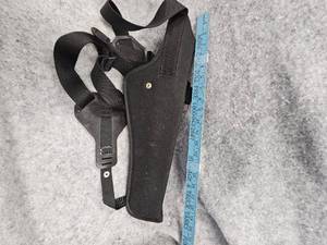 lot 28 image: TC Contender Scoped Shoulder Holster, Like New, No Box