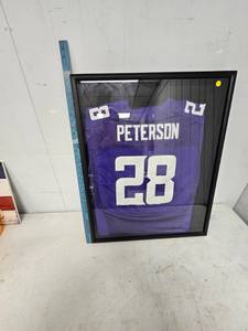 lot 79 image: Vikings Adrian Peterson 28 Jersey