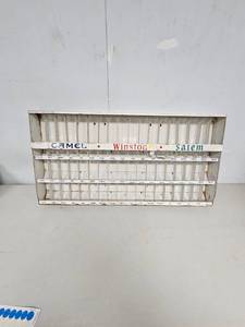 lot 125 image: 19th Century Cigarette Tin Display, Camel, Winston,Salem