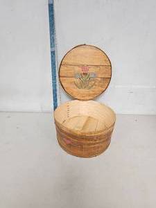 lot 127 image: Cheesebox, has been varnished and Decorated