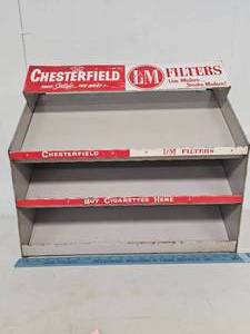 lot 129 image: Early 1900s ChesterfieldL&M Filter Cigarette Display