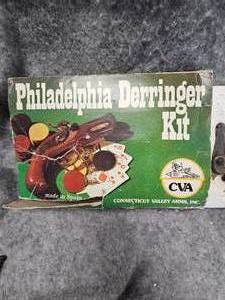 lot 145 image: CVA Philadelphia Derringer Kit Gun, 45 Cal, Black Powder