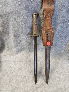 lot 149 image: Czeck, VZ, Mauser Bayonet, Complete with Scabbard and FROG