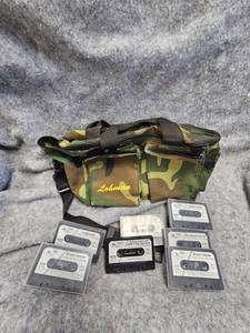 lot 165 image: Camo Bag wCaller Cassette Tapes
