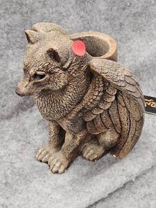 lot 180 image: Windstone Collection, Winged Wolf Statue