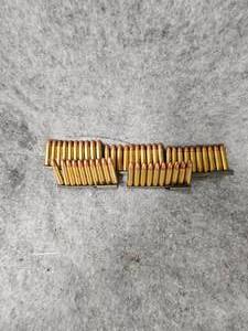 lot 205 image: 50rds- 30Cal Carbine, 5-10rd Stripper clips Full, from Korean War