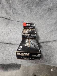 lot 232 image: 3 Boxes CCI Brass 45ACP FMJ
