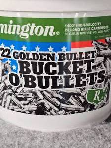 lot 241 image: Remington 1400 Count 22 LR Bucket of Bullets