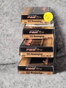 lot 245 image: 4 Boxes PMC 223 FMJ
