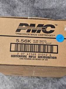 lot 248 image: 50 Boxes PMC Greentip 5.56
